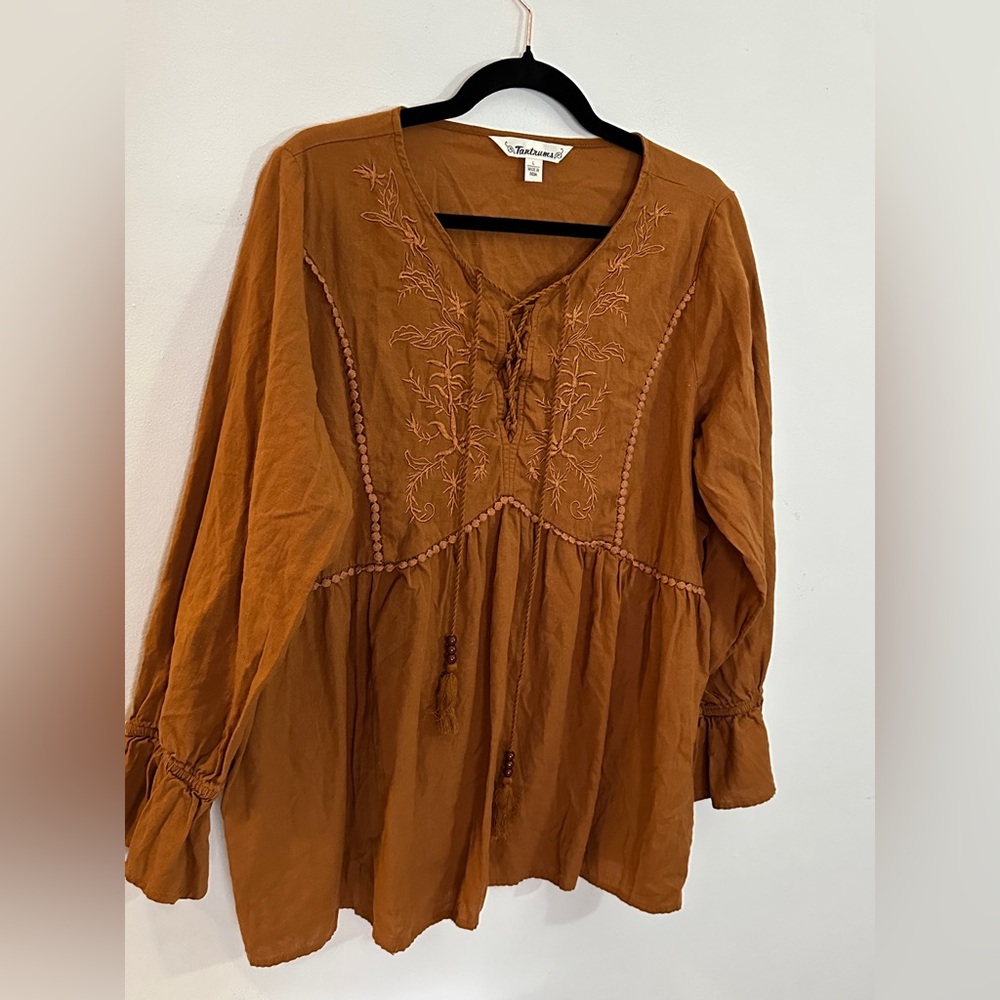 Tantrums Rich Tan boho top